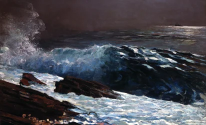 Luz del sol en la costa